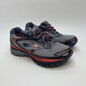 Brooks Ghost 7 G7 GTX Women Trail Running Shoes Black Red Gore-Tex Sz 6 US